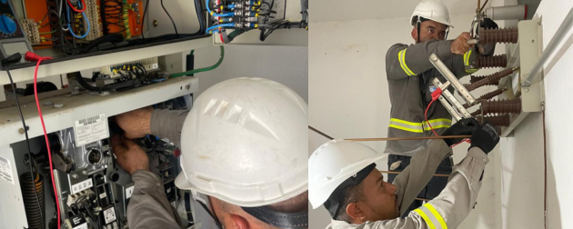 Equipe Técnica em Manutenção de Transformador